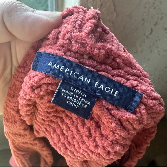 π¦ American Eagle Dusty Rose Pink Knit Long Sleeve Soft Casual Sweater - Picture 10 of 10
